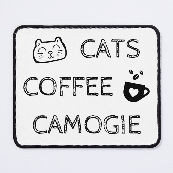 Item preview, Cats. Coffee. Camogie designed and sold by TheGreenGoat.