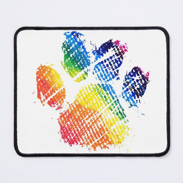 Item preview, Rainbow Paw Print designed and sold by beardsandcats.