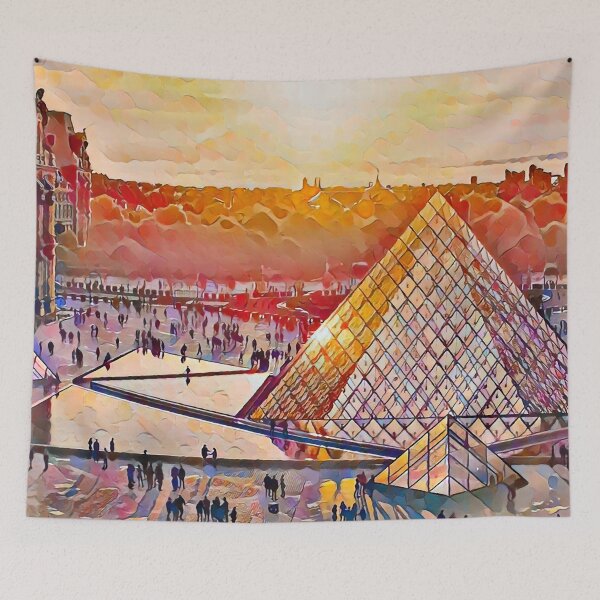 Item preview, Louvre Museum - Oil Paint Art designed and sold by MktngMultiverse.