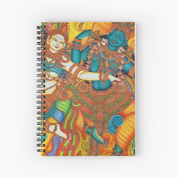 Kerala Mural Painting - Kathakali Spiral Notebook