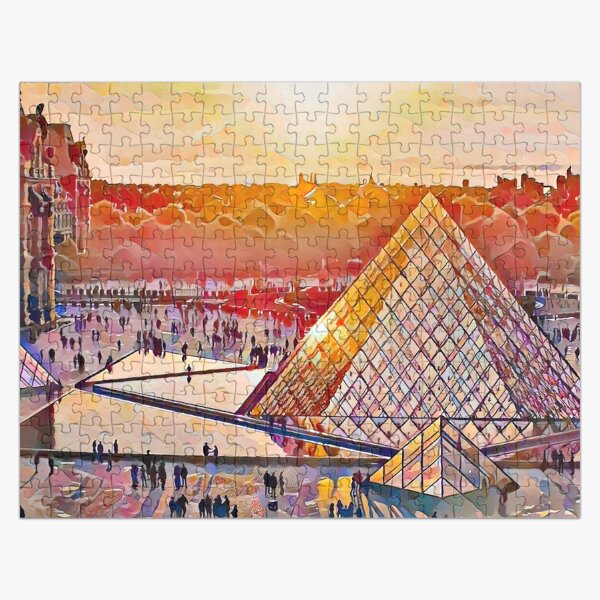 Item preview, Louvre Museum - Oil Paint Art designed and sold by MktngMultiverse.