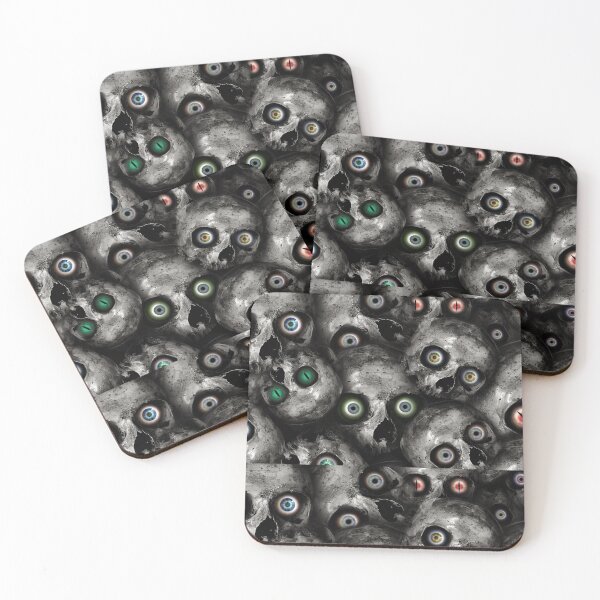 Item preview, Skulls eyes and scary delights goth spooky halloween designed and sold by toastygoat.