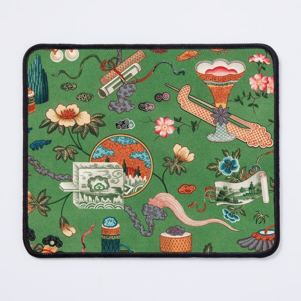Item preview, Green Vintage Oriental pattern designed and sold by Freewheeling.