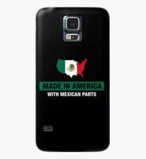 Gemacht in Amerika mit mexikanischen Teilen Mexiko Flagge Hülle & Skin für Samsung Galaxy