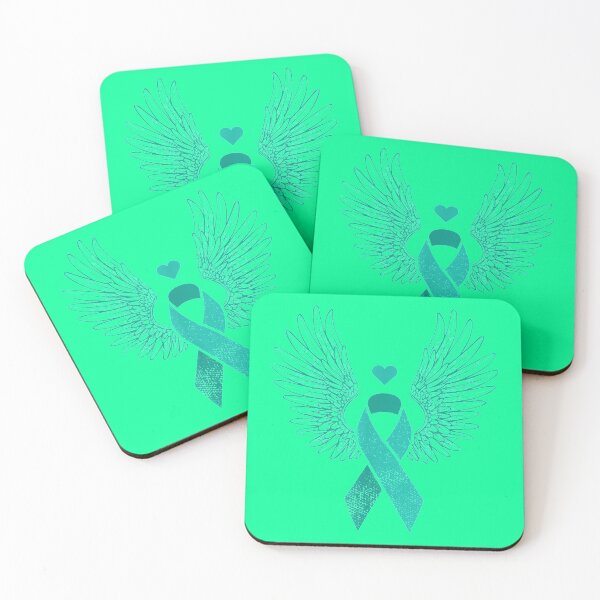 Item preview, Winged ribbon ovarian awareness T-Shirt designed and sold by CodyAdamson.
