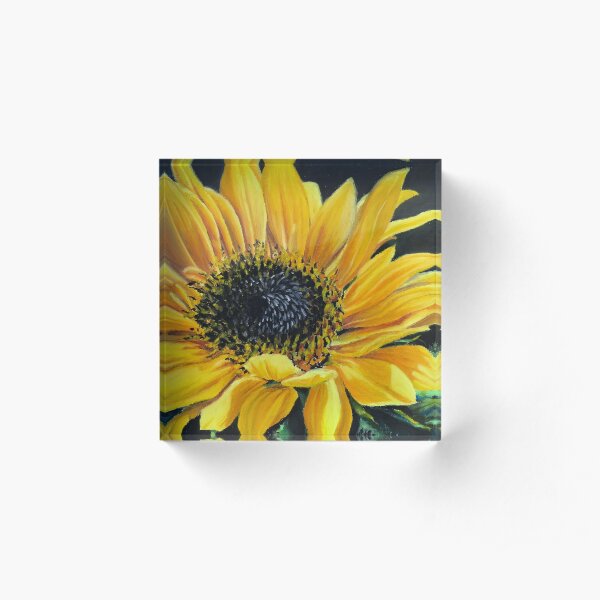 Sunflower Acrylic Block