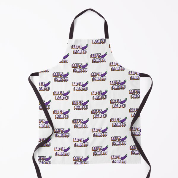 Item preview, Let's PARTY - Funny eggplant emoji - Playful Sexting innuendo - RISKY texts designed and sold by originalsusie.