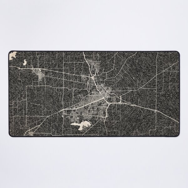 Artikelvorschau, Wichita Falls map Texas Ink lines entworfen und verkauft von InkMaps.