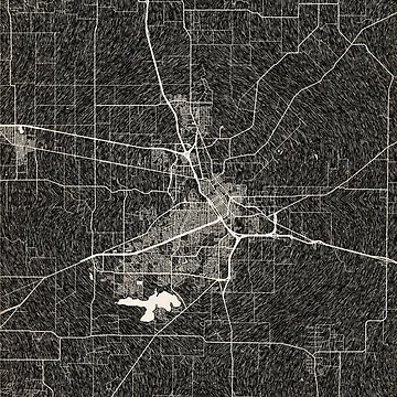Vorschaubild zum Design Wichita Falls map Texas Ink lines 2 von InkMaps