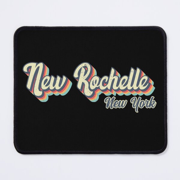 Item preview, New Rochelle City Retro Vintage 70s rainbow designed and sold by Teelogic.