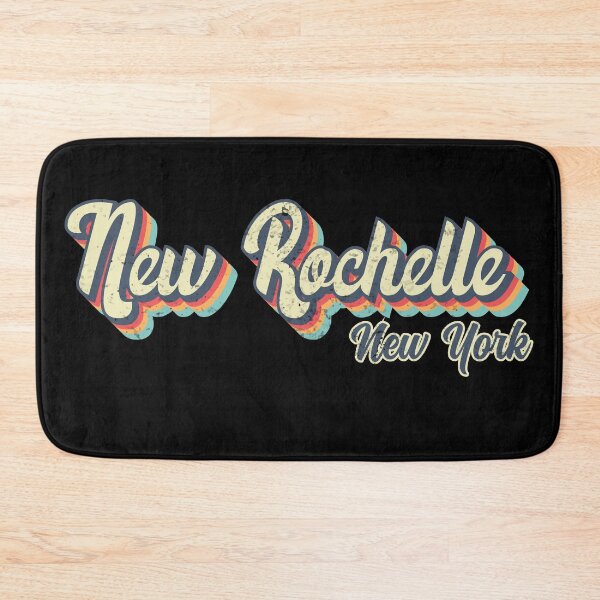 Item preview, New Rochelle City Retro Vintage 70s rainbow designed and sold by Teelogic.
