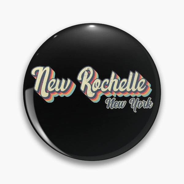 Item preview, New Rochelle City Retro Vintage 70s rainbow designed and sold by Teelogic.