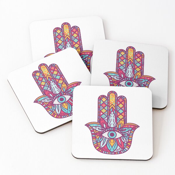 Item preview, Colourful Hamsa palm, yoga symbol,  designed and sold by Maria de Sousa Osorio.