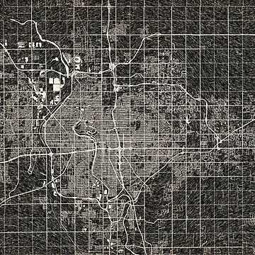 Vorschaubild zum Design Wichita map Kansas Ink lines von InkMaps