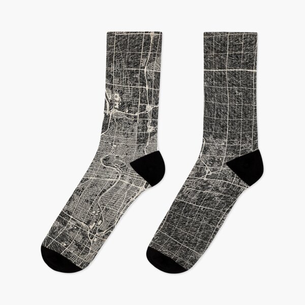 Item preview, Wichita map Kansas Ink lines designed and sold by InkMaps.