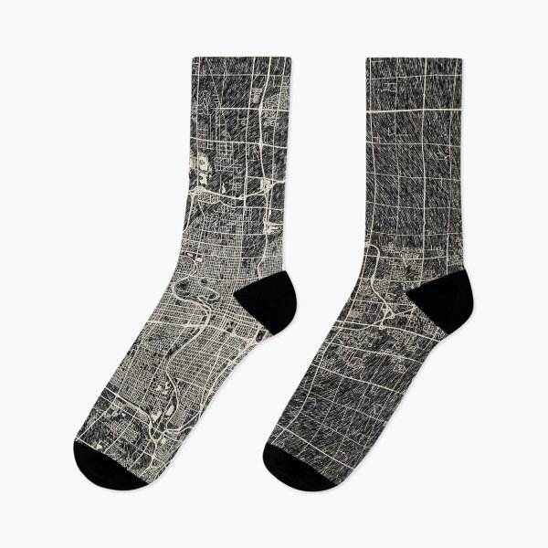 Item preview, Wichita map Kansas Ink lines 2 designed and sold by InkMaps.