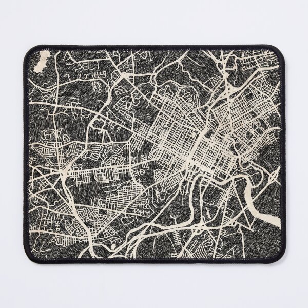 Item preview, Wilmington map Delaware Ink lines 2 designed and sold by InkMaps.