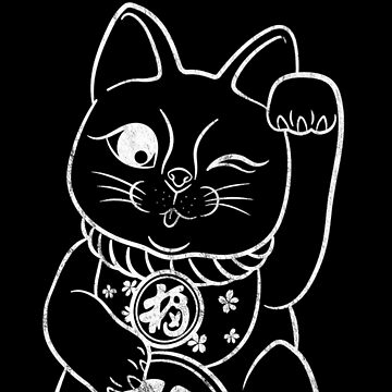 Japan Sticky Hook Friends - Black and White Cat