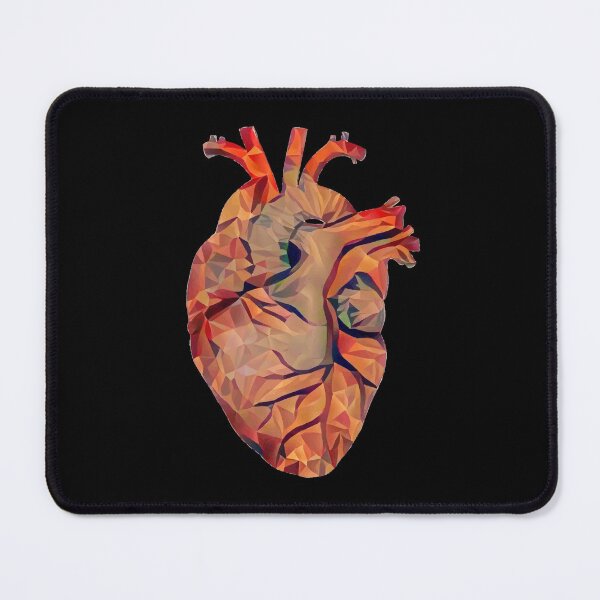 Item preview, Lowpoly Human heart, anatomy illustration art, heart lowpoly, triangle, geometric designed and sold by Collagedream.