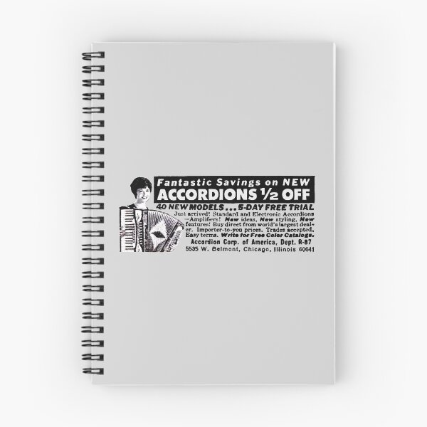 Item preview, ACCORDIONS - HALF PRICE! - ADVERT designed and sold by ThrowbackAds.