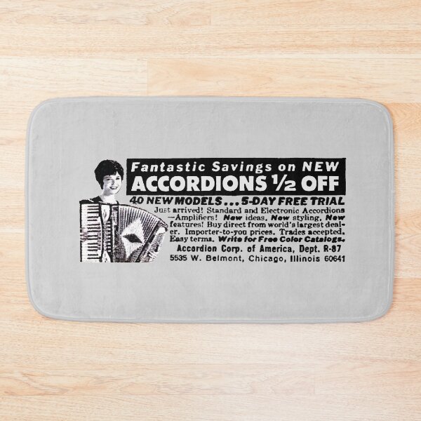 Item preview, ACCORDIONS - HALF PRICE! - ADVERT designed and sold by ThrowbackAds.