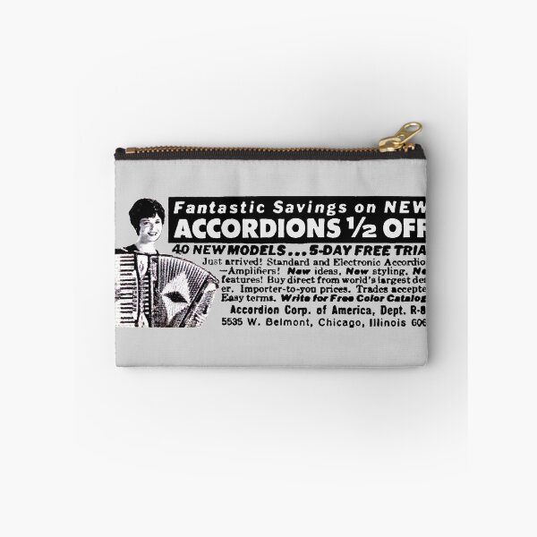 Item preview, ACCORDIONS - HALF PRICE! - ADVERT designed and sold by ThrowbackAds.