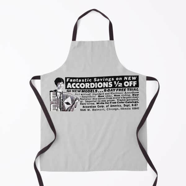 Item preview, ACCORDIONS - HALF PRICE! - ADVERT designed and sold by ThrowbackAds.