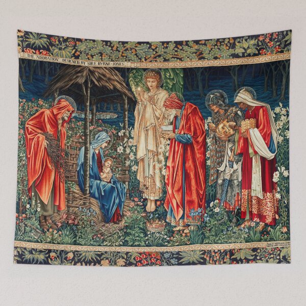 Item preview, ADORACIÓN DE LOS MAGOS William Morris, Tapiz navideño de Burne-Jones designed and sold by BulganLumini.