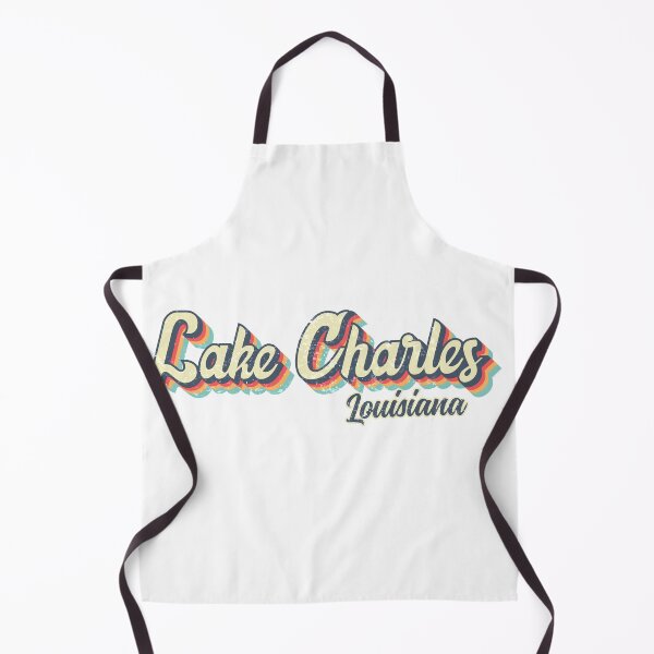 Item preview, Lake Charles City Louisiana Retro Vintage 70s rainbow designed and sold by Teelogic.