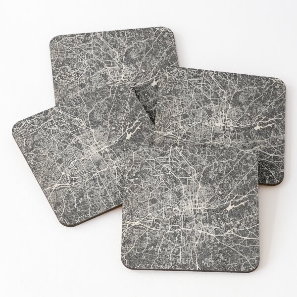 Item preview, Winston–Salem map North Carolina Ink lines 2 designed and sold by InkMaps.