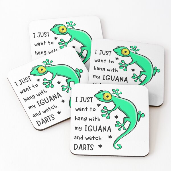 Item preview, I just want to hang with my iguana and watch darts designed and sold by TheGreenGoat.