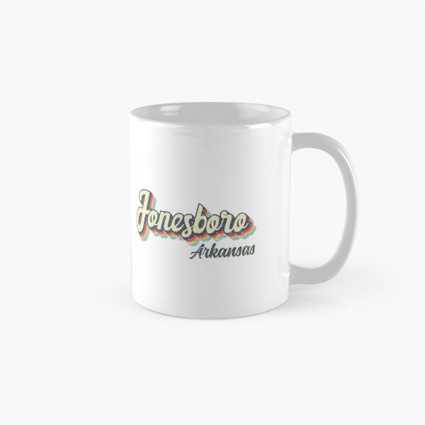 Artikelvorschau, Jonesboro City Arkansas Retro Vintage 70er Jahre Regenbogen entworfen und verkauft von Teelogic.