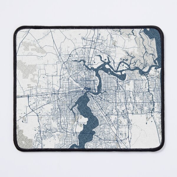 Item preview, Jacksonville City Map of Florida, USA - Coastal designed and sold by deMAP.