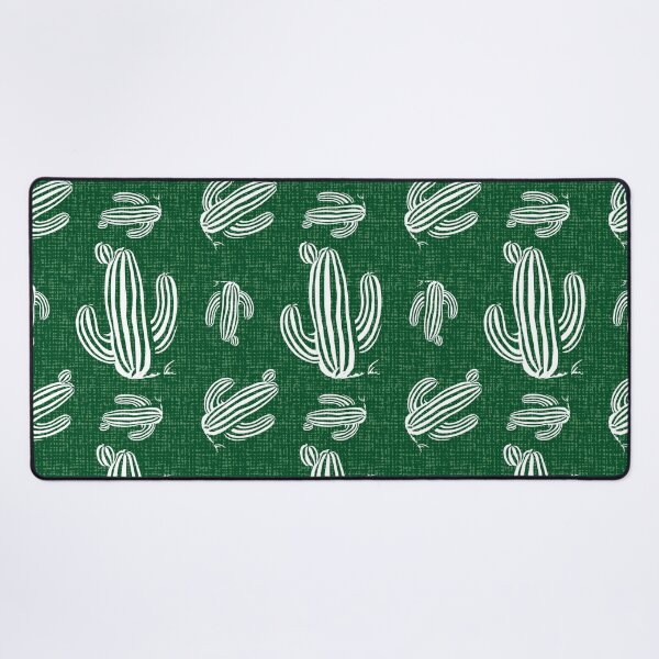 Item preview, Green cactus with canvas background repeat pattern designed and sold by jamiesoondesign.