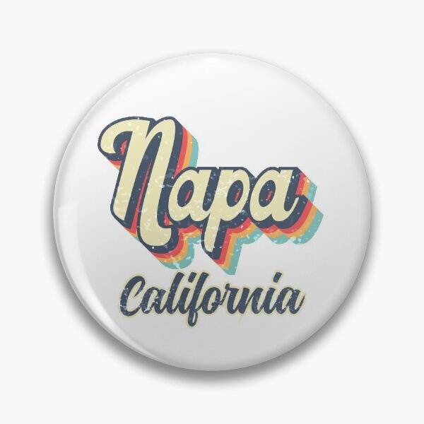 Item preview, Napa City California Retro Vintage 70s rainbow designed and sold by Teelogic.