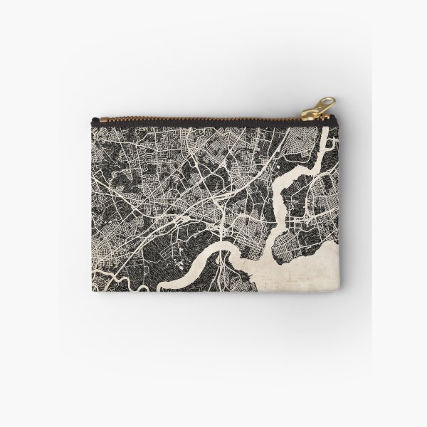 Item preview, Woodbridge map New Jersey Ink lines designed and sold by InkMaps.