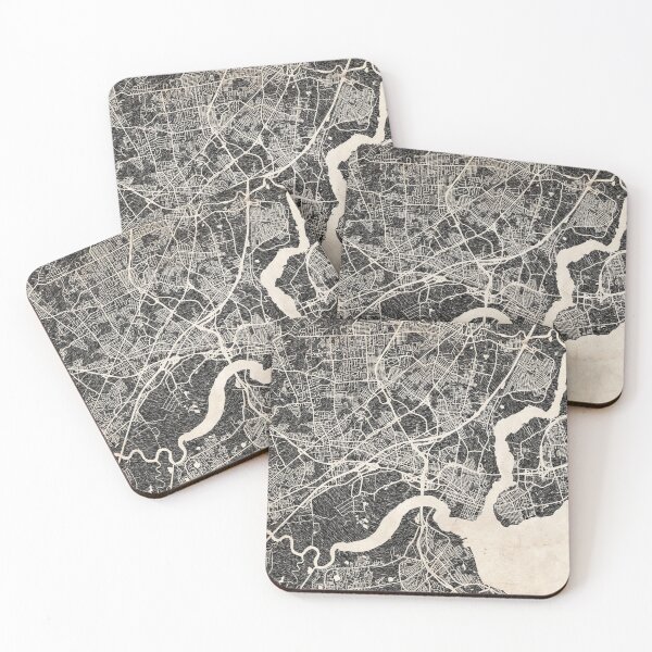 Item preview, Woodbridge map New Jersey Ink lines designed and sold by InkMaps.