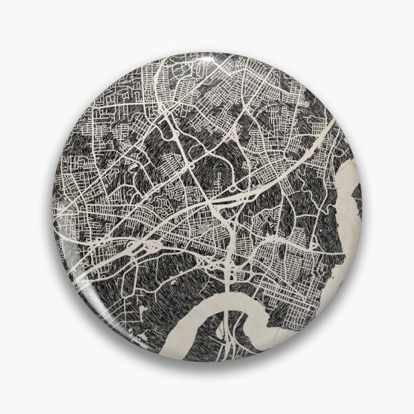 Item preview, Woodbridge map New Jersey Ink lines 2 designed and sold by InkMaps.