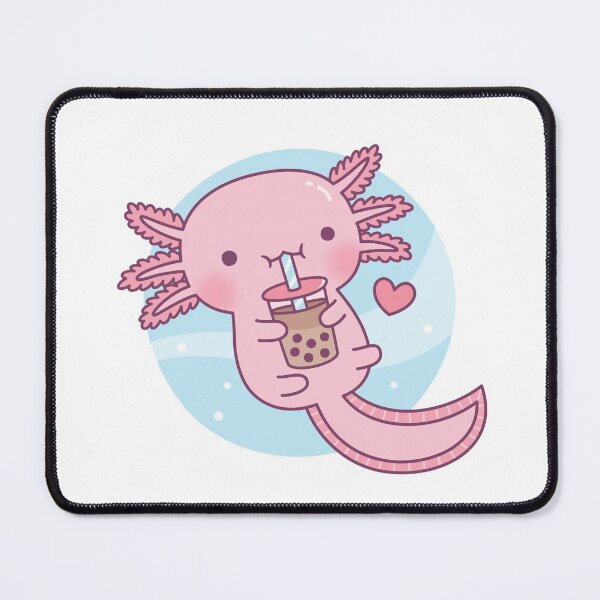 Item preview, Cute Axolotl Loves Bubble Tea designed and sold by rustydoodle.
