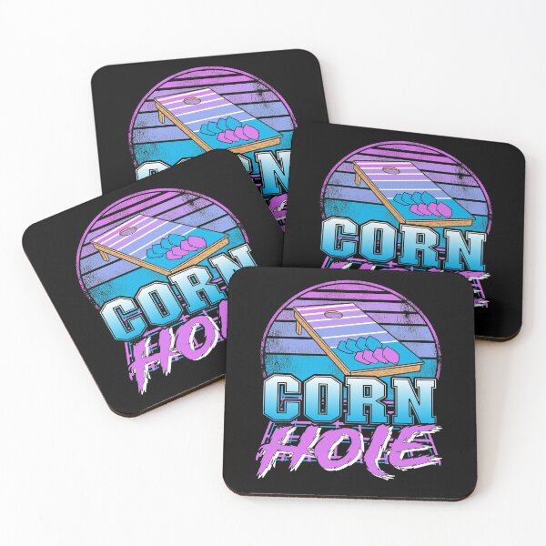 Item preview, Retrowave Sunset Vaporwave Bean Bag Toss Vintage Cornhole designed and sold by Stronzi.