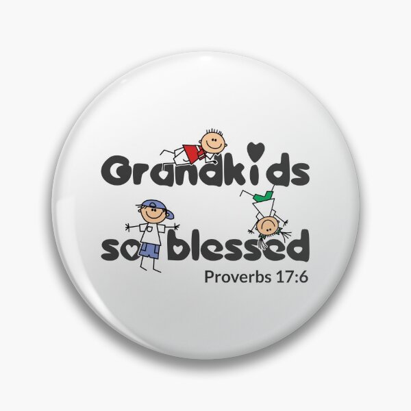 Item preview, Christian Design - Grandkids so Blessed - Proverbs 17 designed and sold by simplydesignart.