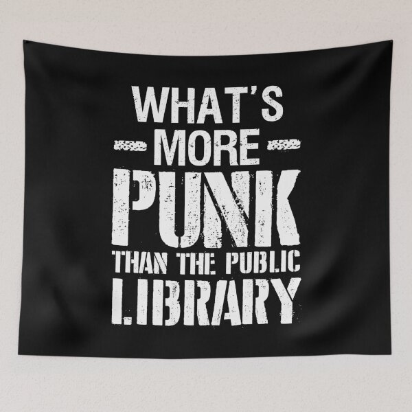 Item preview, WHAT'S MORE PUNK MORE THAN PUBLIC LIBRARY VINTGAE designed and sold by LinkunShop.