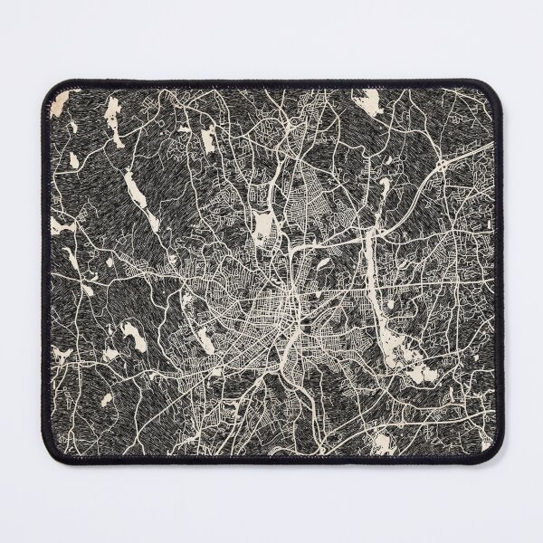Item preview, Worcester map Massachusetts Ink lines designed and sold by InkMaps.