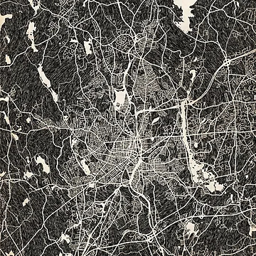 Vorschaubild zum Design Worcester map Massachusetts Ink lines 2 von InkMaps