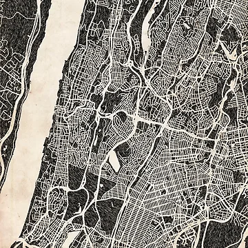 Vorschaubild zum Design Yonkers map New York Ink lines 2 von InkMaps