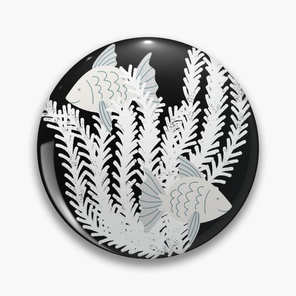 Item preview, Fish & seaweed seagrass under the water white transparent background designed and sold by Wildflow Creations.
