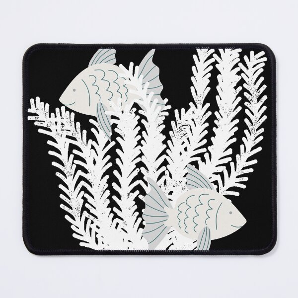 Item preview, Fish & seaweed seagrass under the water white transparent background designed and sold by Wildflow Creations.