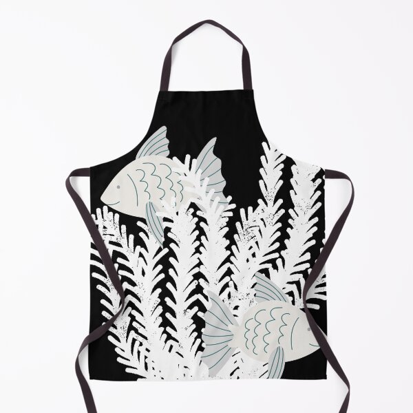 Item preview, Fish & seaweed seagrass under the water white transparent background designed and sold by Wildflow Creations.