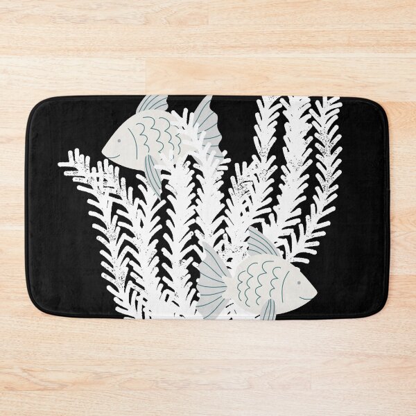Item preview, Fish & seaweed seagrass under the water white transparent background designed and sold by Wildflow Creations.