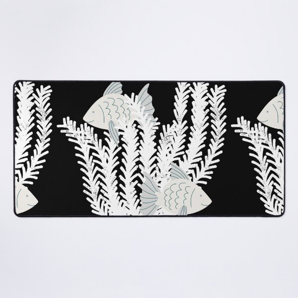Item preview, Fish & seaweed seagrass under the water white transparent background designed and sold by Wildflow Creations.
